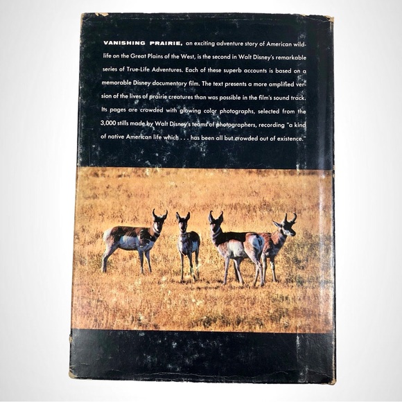 1955 WALT DISNEY'S "VANISHING PRAIRIE" 1ST EDITION VINTAGE HARDBACK BOOK (P4). - Picture 9 of 9